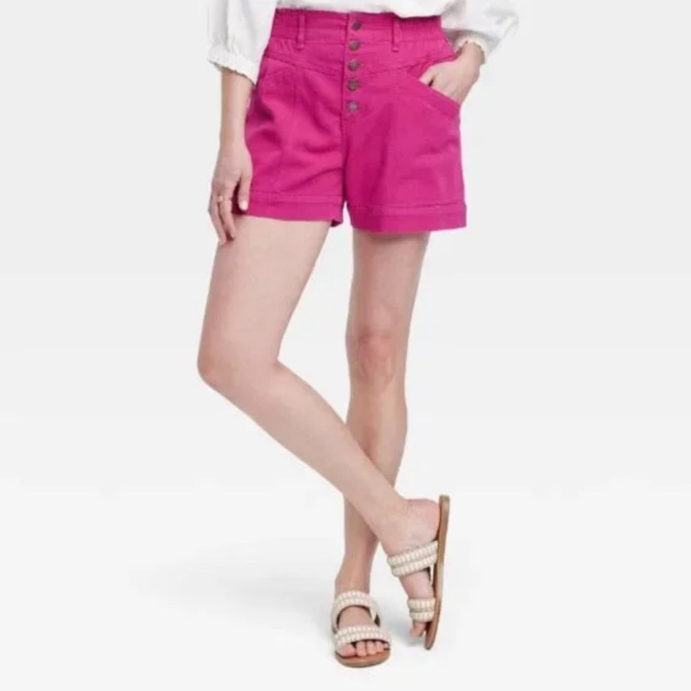 NWOT KNOX ROSE - High-Rise Relaxed Fit Traveling Shorts